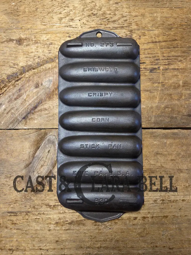 Beautiful Griswold No. 273 Crispy Corn Stick Pan p/n 930. Great gift idea or a perfect gift for you! Restored and Ready