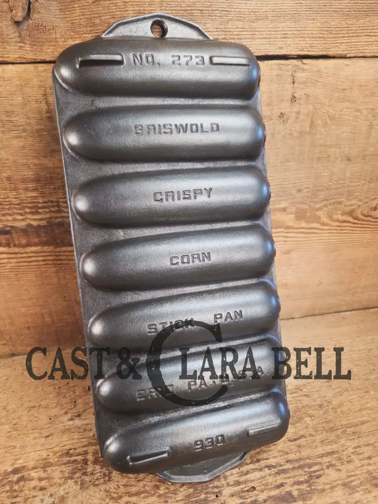 Beautiful Griswold No. 273 Crispy Corn Stick Pan p/n 930. Great gift idea or a perfect gift for you! Restored and Ready