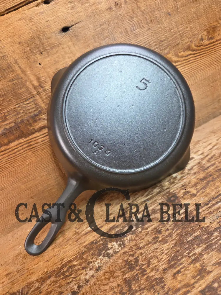 Beautiful! Iron Mountain by Griswold #5 Skillet with Heat Ring 1030 A - Skillet