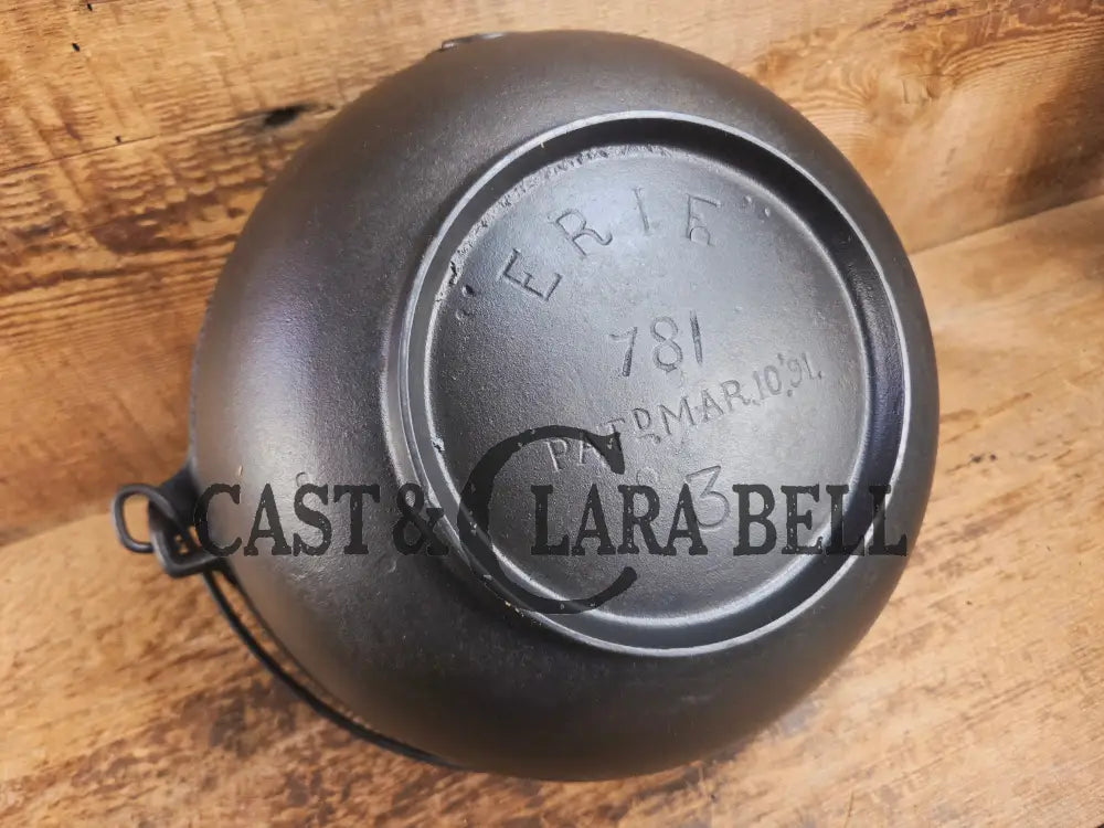 Beautiful late 1800’s Griswold ERIE (#781) candy kettle. Hard to find GORGEOUS collector’s piece Dutch Ovens Trivets &