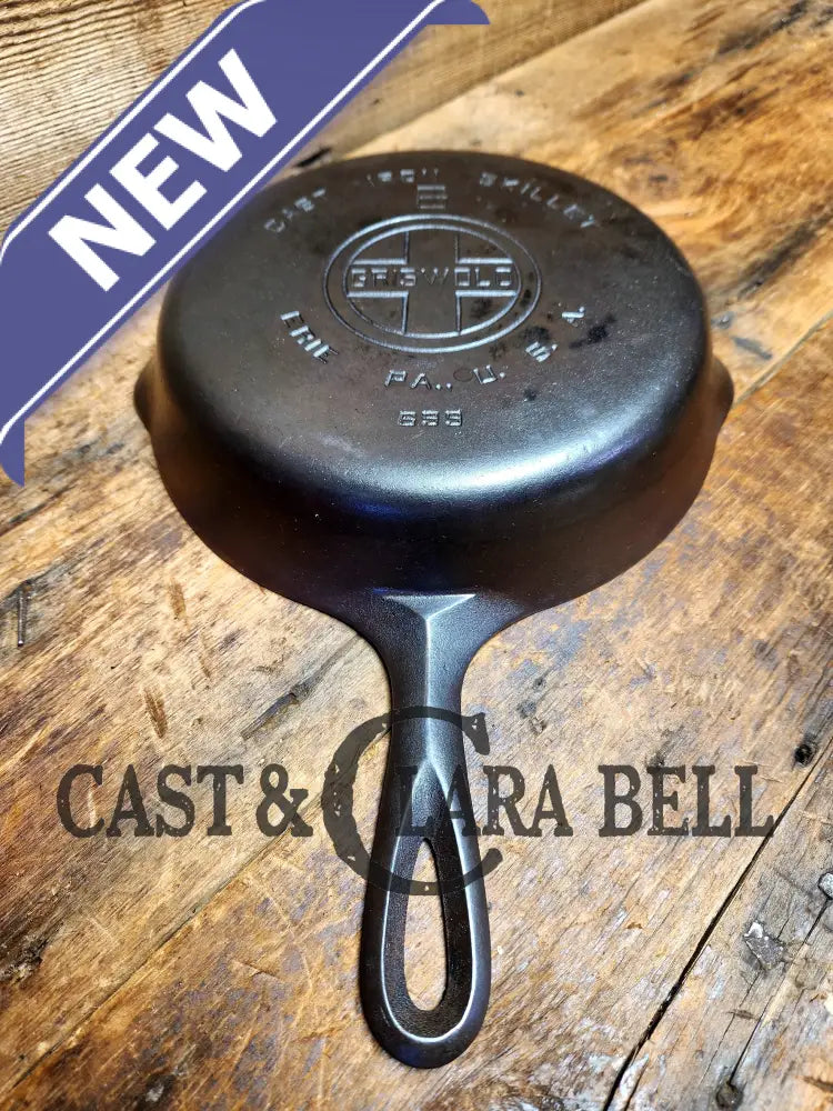 Beautiful piece! 1920’s Griswold #6 Skillet with Large Block Logo 699. Perfect for saute’s and sides. Restored and