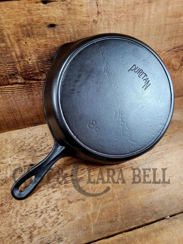 Beautiful! The Classic #8 Favorite Made Puritan No. 8 βDβ Cast Iron Skillet W Heat Ring! Unique