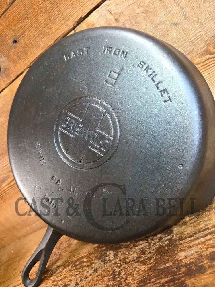 Beauty! 1930βs Griswold #9 Skillet with Large Block Logo and Smooth Bottom 710 - Skillet