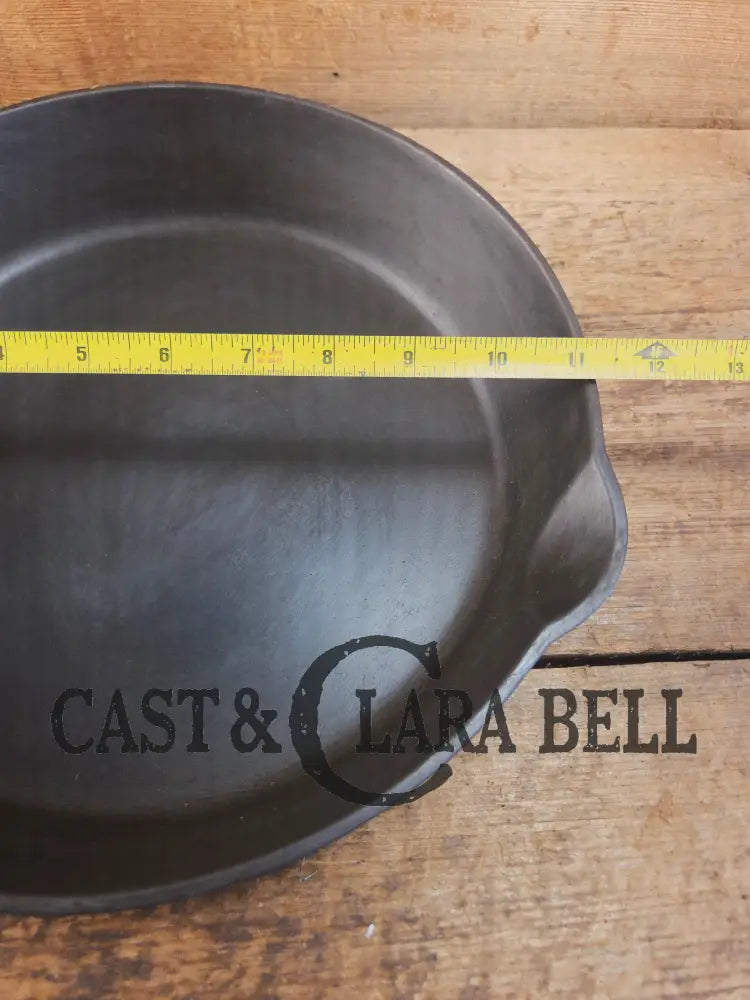 Beauty! 1930’s Griswold #9 Skillet with Large Block Logo and Smooth Bottom 710 C Skillet