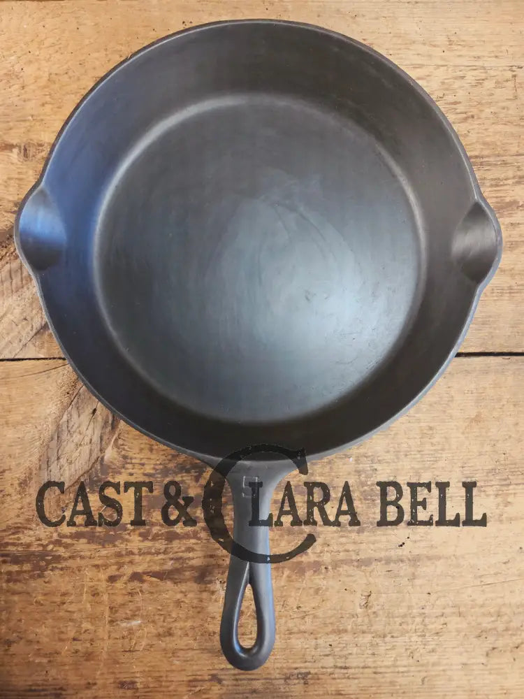 Beauty! 1930’s Griswold #9 Skillet with Large Block Logo and Smooth Bottom 710 C Skillet