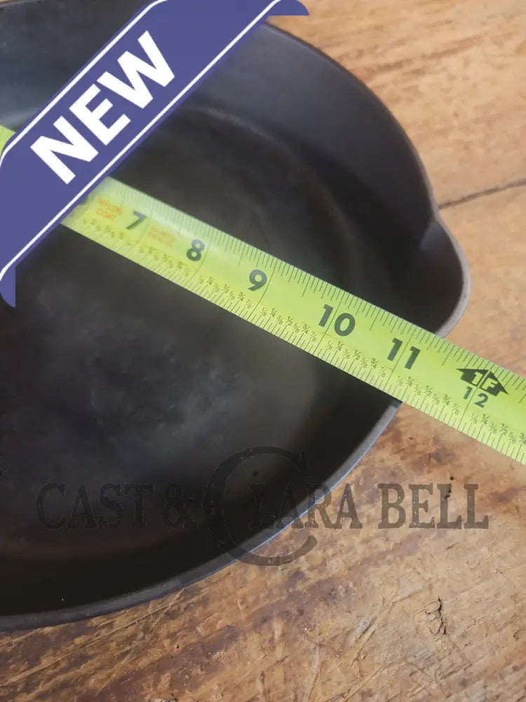 Beauty! 1930’s Griswold #9 Skillet with Large Block Logo and Smooth Bottom 710 F - Skillet
