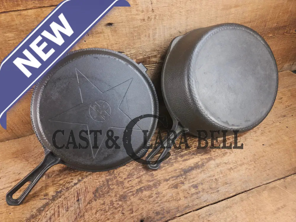 Beauty! Hammered finish Lodge 4-In-1 star logo Combo Cooker. So versatile and elegant. Perfect gift or fully restored