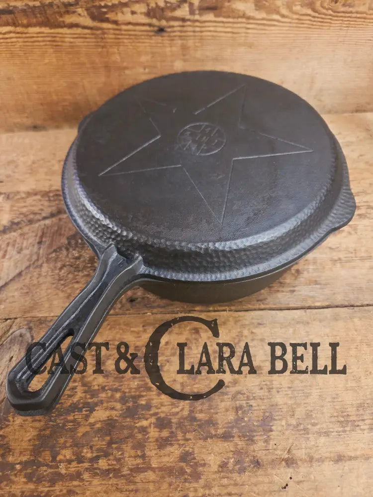 Beauty! Hammered finish Lodge 4-In-1 star logo Combo Cooker. So versatile and elegant. Perfect gift or fully restored