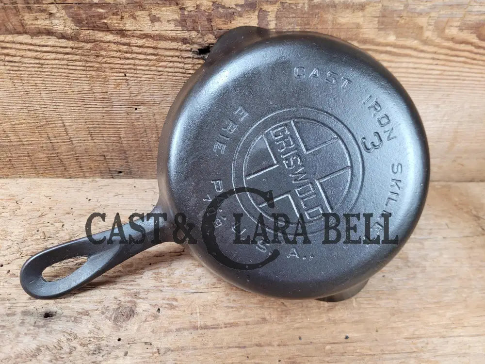 Best Seller! 1920’S Griswold #3 Egg Skillet With Large Block Logo And Smooth Bottom 709