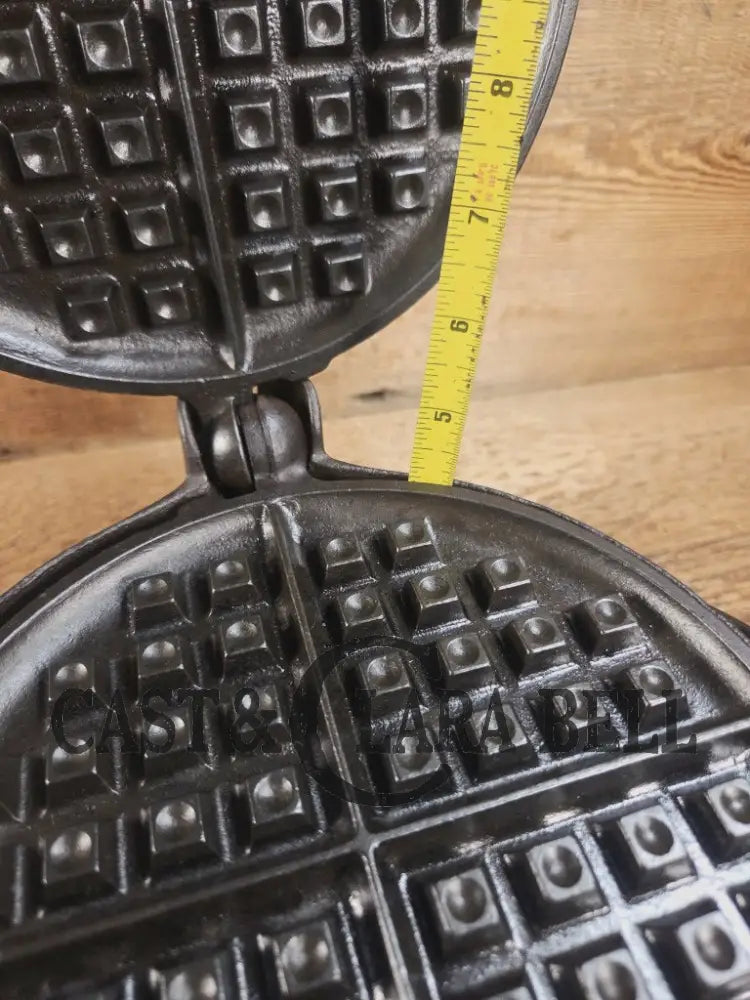 Best Seller! 1920’s Griswold No. 8 Cast Iron Waffle Maker (314/315) with Tall Base (Bailed raised 88)! Waffle Iron