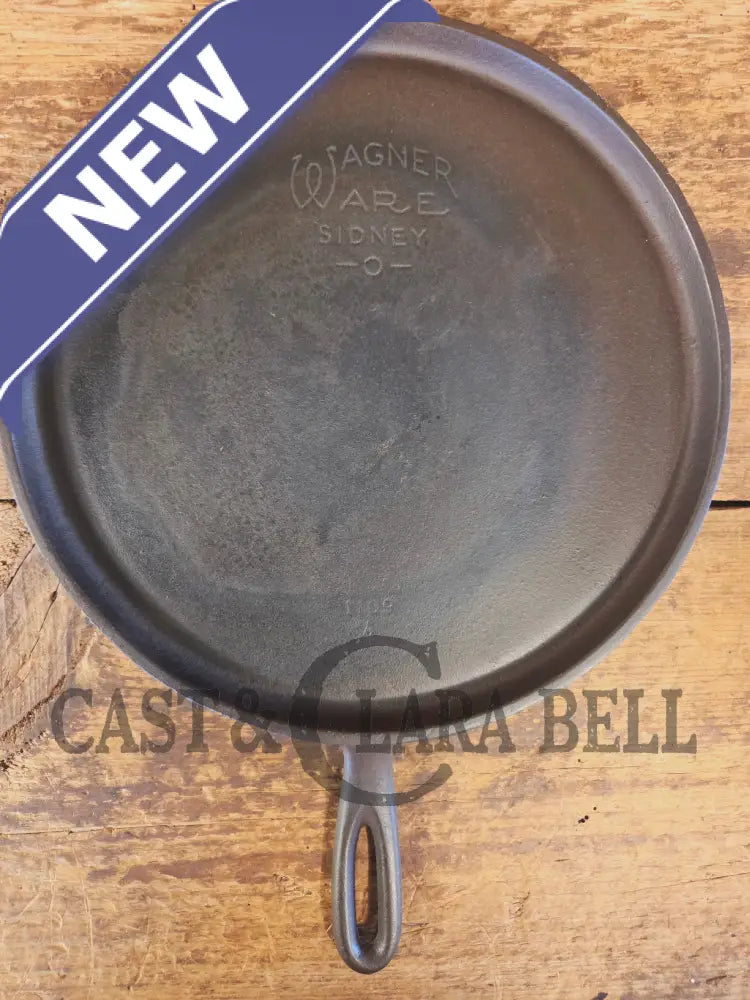 BEST Seller! 1930’s Wagner #9 Round Griddle Stylized Logo 1109 A. Perfect for grilled cheese omelettes and flat iron