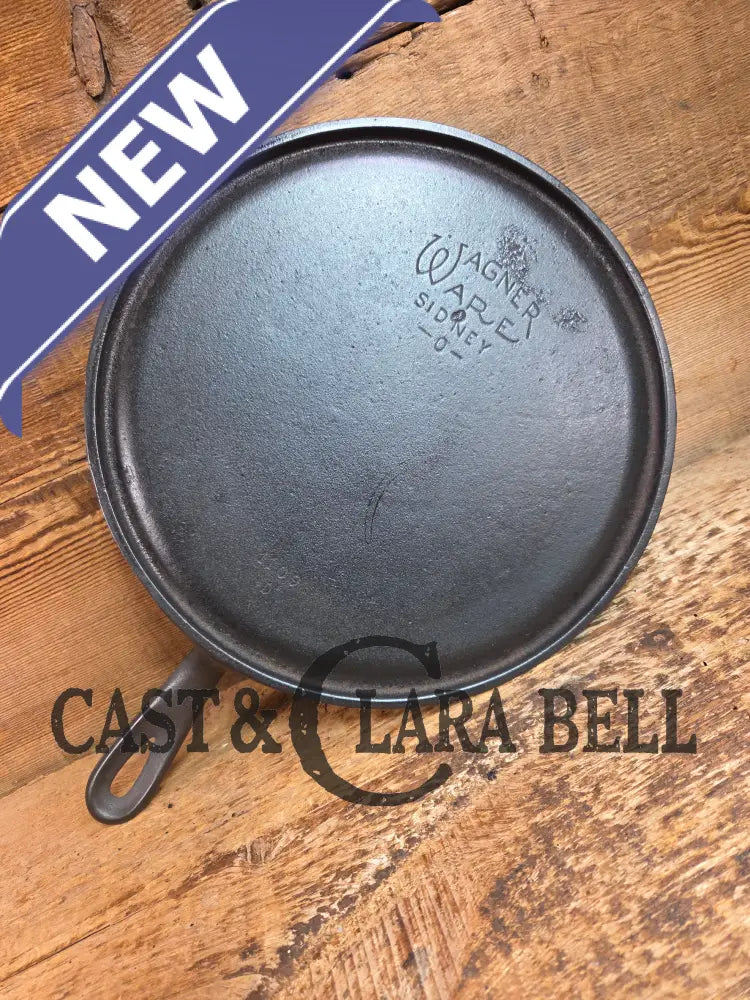 BEST Seller! 1930’s Wagner #9 Round Griddle Stylized Logo 1109 D. Perfect for grilled cheese omelettes and flat iron