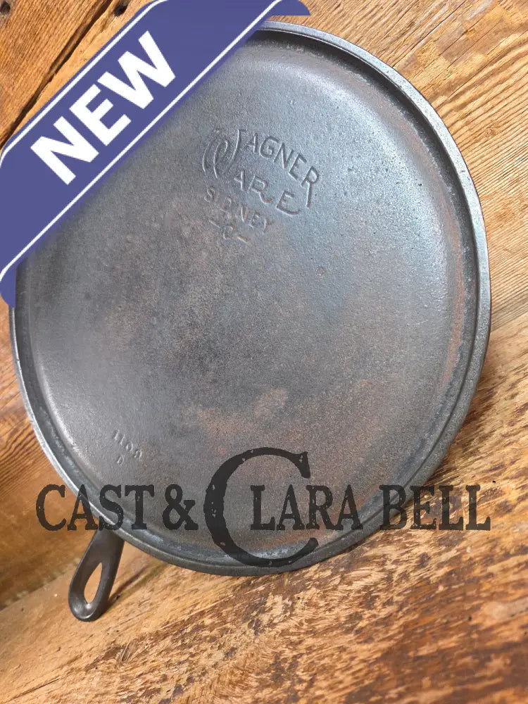 BEST Seller! 1930’s Wagner #9 Round Griddle Stylized Logo 1109 D. Perfect for grilled cheese omelettes and flat iron