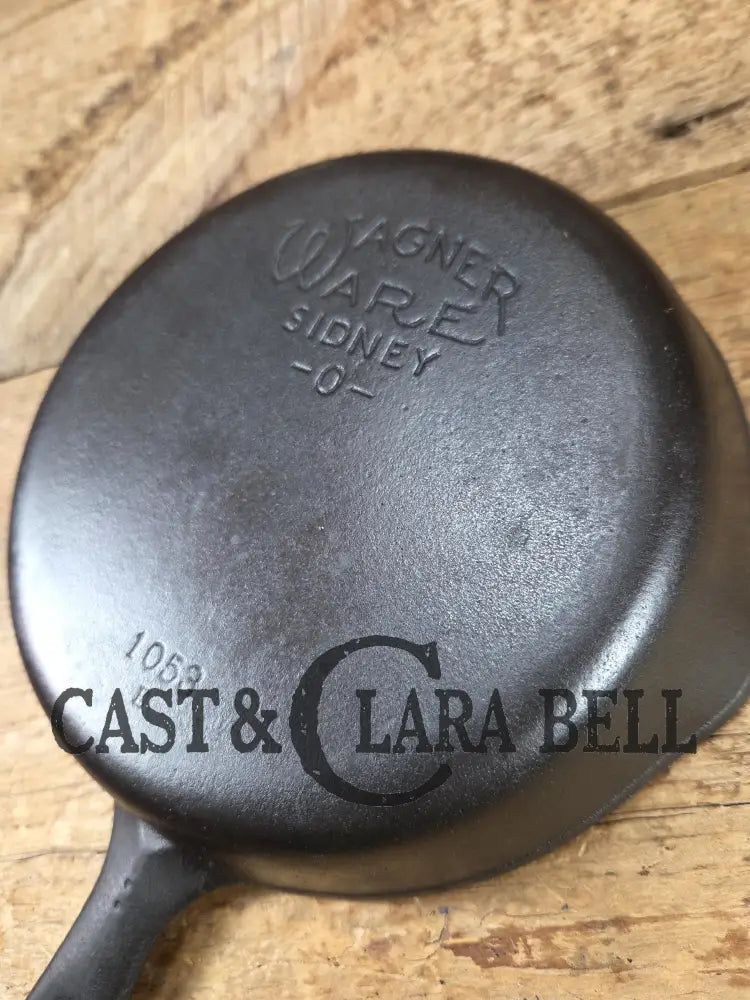 Best Seller! 1930βs Wagner Ware #3 Cast Iron Egg Skillet 1053 E. Great gift! Skillet