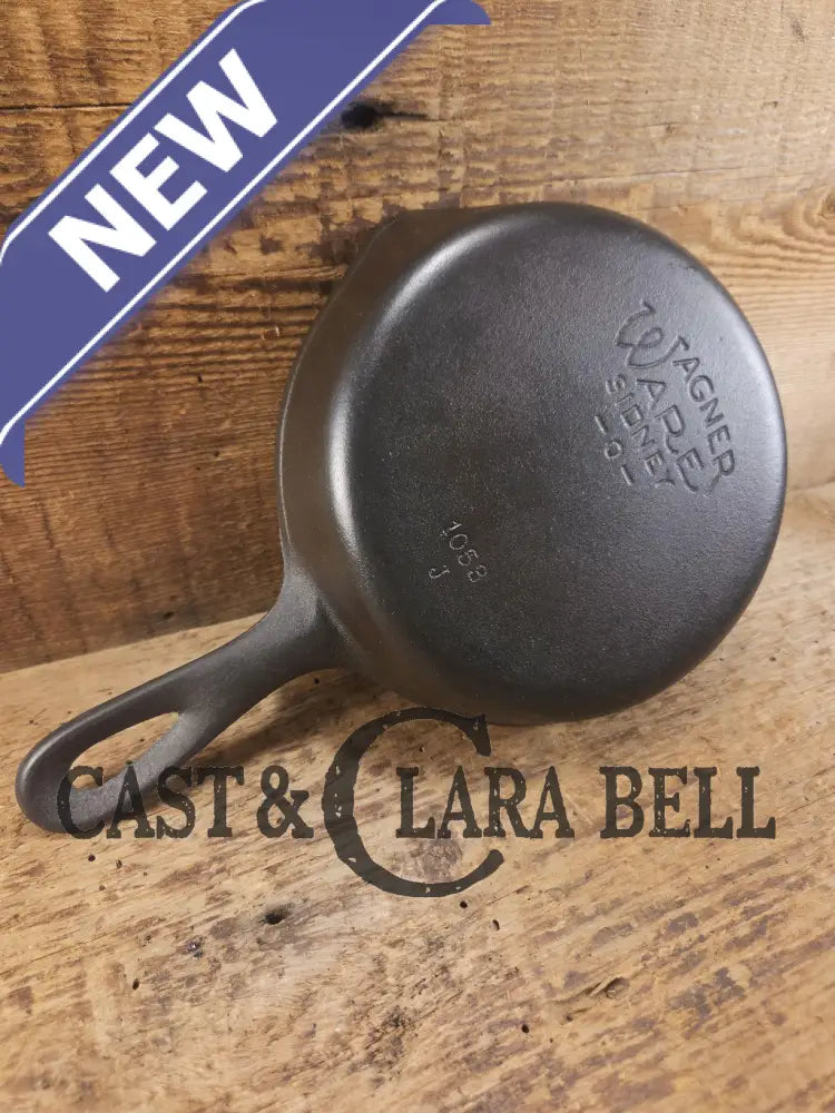 Best Seller! 1930βs Wagner Ware #3 Cast Iron Egg Skillet 1053 J. Great gift! Skillet