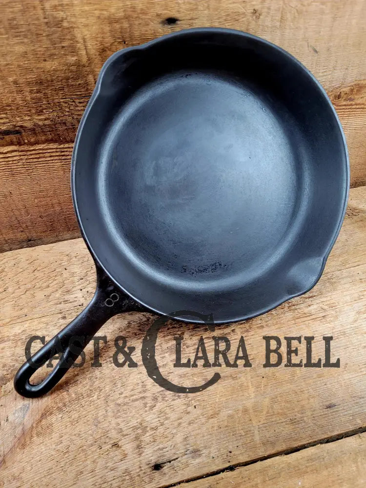 Best Seller! 1930’s Wagner Ware Sidney -O- #8 Skillet with Smooth Bottom 1058. Restored and Ready to Use! Skillet