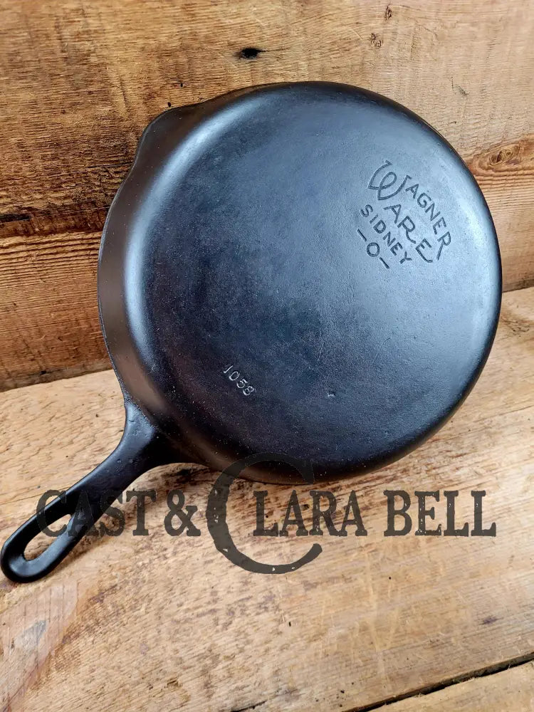 Best Seller! 1930βs Wagner Ware Sidney -O- #8 Skillet with Smooth Bottom 1058. Restored and Ready to Use! Skillet