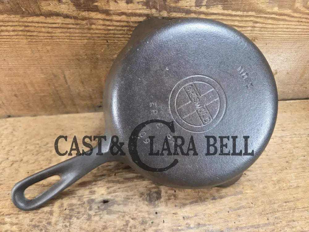 Best Seller! 1940βs Griswold No. 3 Cast Iron Egg Skillet 709 K. Perfect cooking for one! Skillet