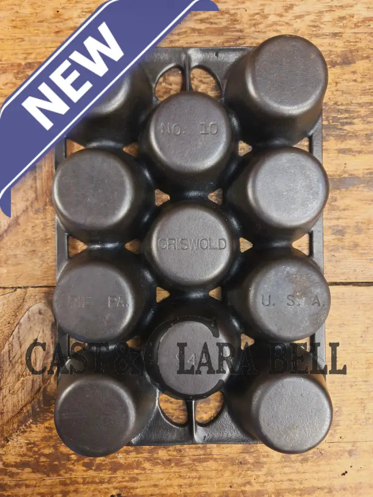 Best Seller! Lovely Griswold No. 10 Popover Pan 949. Open frame design is ready to make the best brownies muffins or