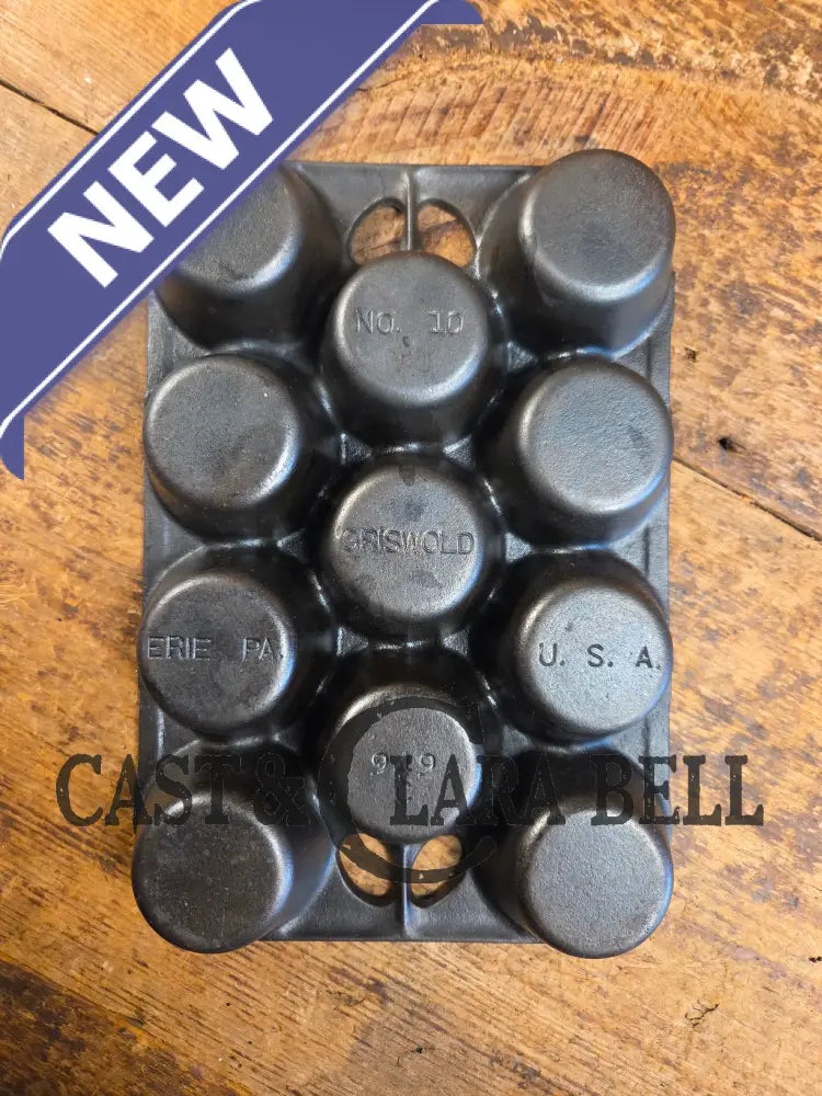 Best Seller! Lovely Griswold No. 10 Popover Pan 949. Open frame design is ready to make the best brownies muffins or