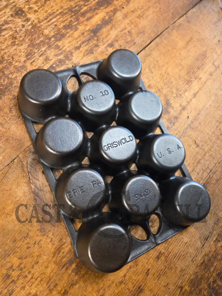 Best Seller! Lovely Griswold No. 10 Popover Pan 949. Open frame design is ready to make the best brownies muffins or