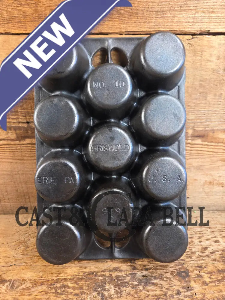 Best Seller! Lovely Griswold No. 10 Popover Pan 949. Open frame design is ready to make the best brownies muffins or