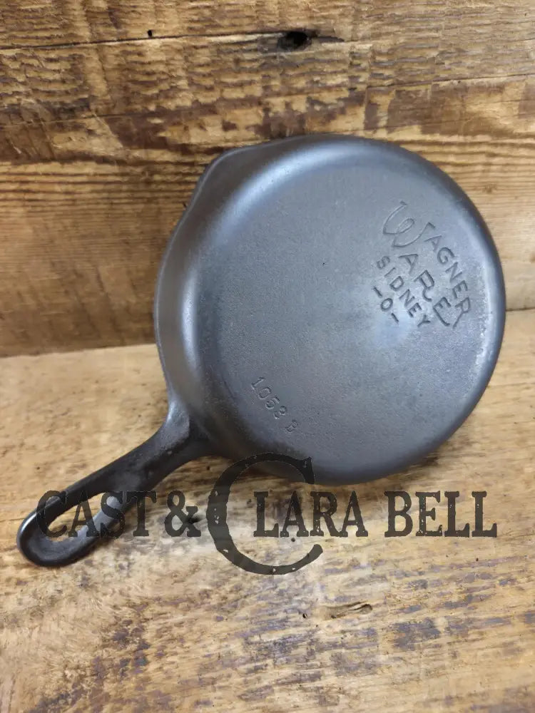 Best Seller! Wagner Ware #3 Cast Iron Egg Skillet with Stylized Logo and Smooth Bottom 1053 B SC24 Skillet