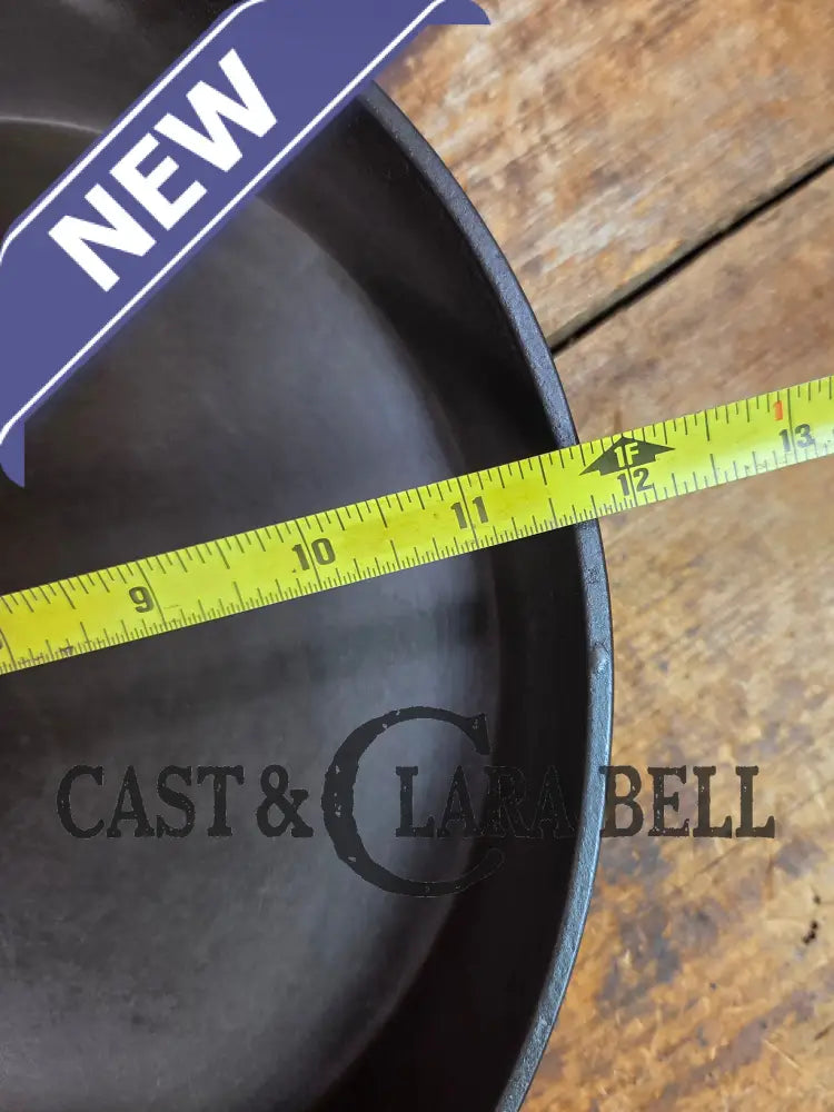 Big 1920’s era Wagner Ware #10 Cast Iron Skillet with Stylized Logo AND heat ring 10 B - Skillet