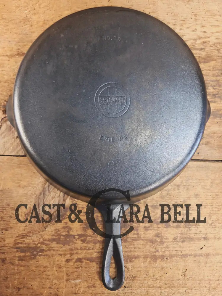 Big 1940’s Griswold #10 Skillet with Small Block Logo and Heat Ring 716 B. Fantastic every day pan Getting harder to