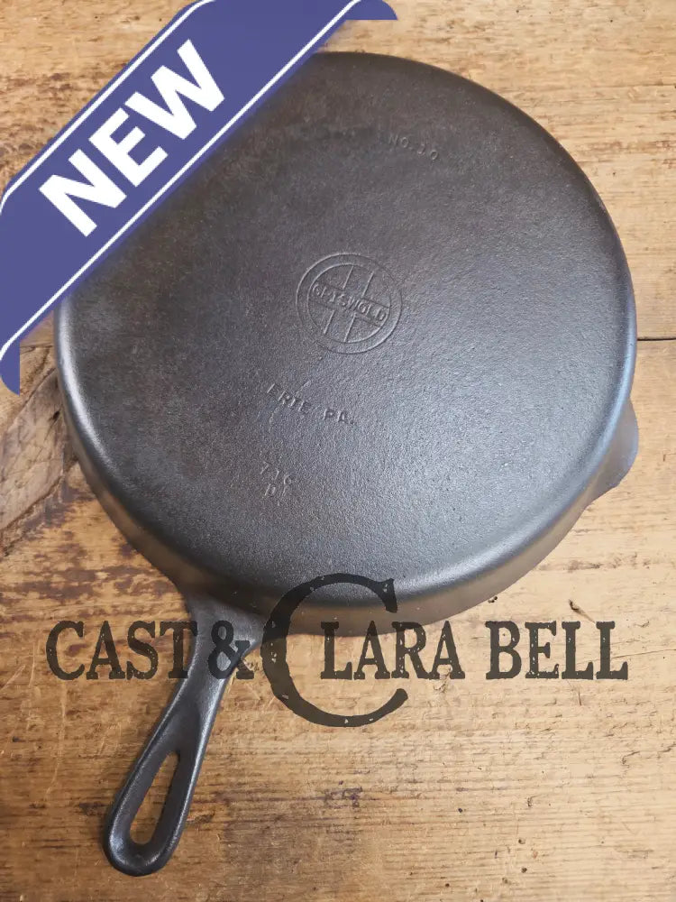 Big 1940’s Griswold #10 Skillet with Small Block Logo and Heat Ring 716 D. Fantastic every day pan Getting harder to