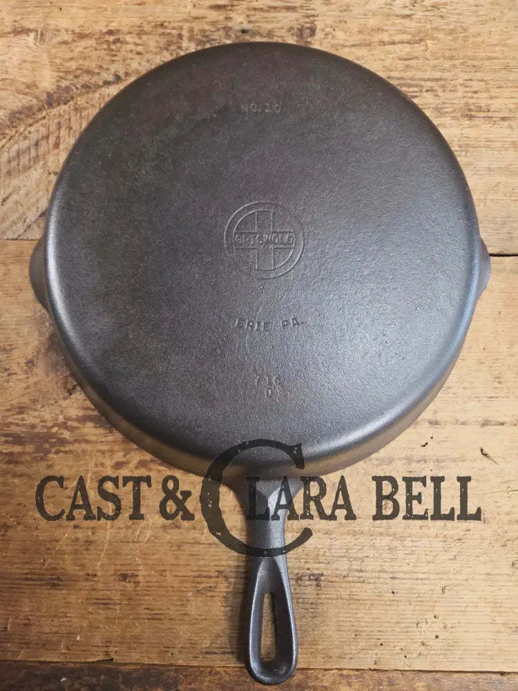 Big 1940’s Griswold #10 Skillet with Small Block Logo and Heat Ring 716 D. Fantastic every day pan Getting harder to