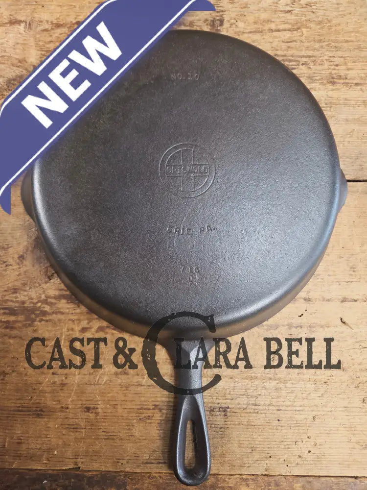 Big 1940’s Griswold #10 Skillet with Small Block Logo and Heat Ring 716 D. Fantastic every day pan Getting harder to