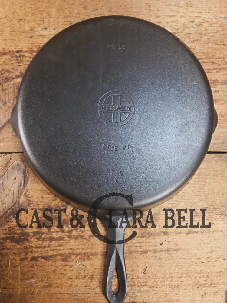 Big 1940’s Griswold #10 Skillet with Small Block Logo and Heat Ring 716. Fantastic every day pan Getting harder to find