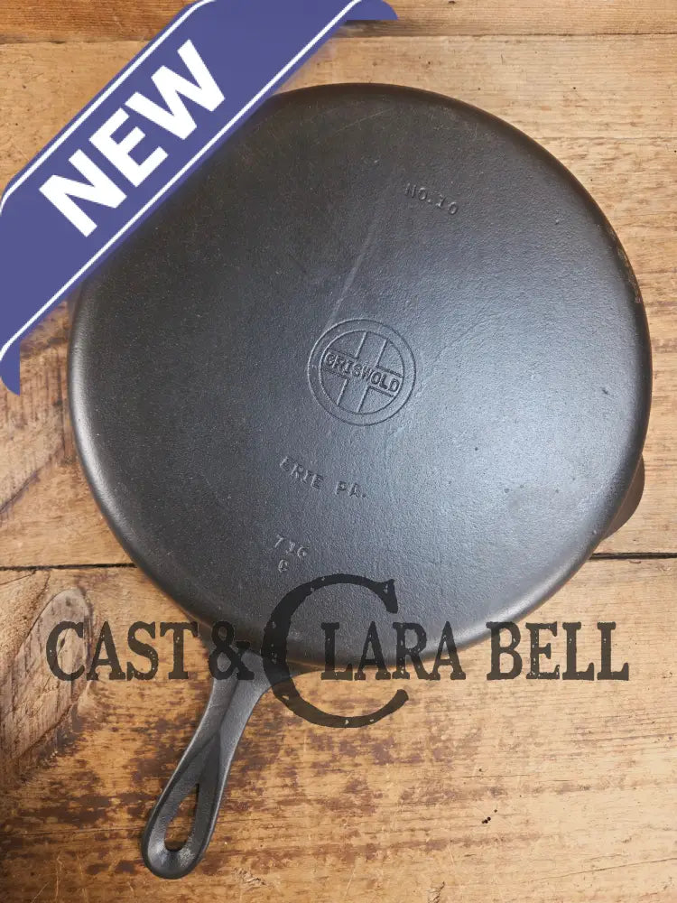 Big 1940βs Griswold #10 Skillet with Small Block Logo and Heat Ring 716. Fantastic every day pan Getting harder to find