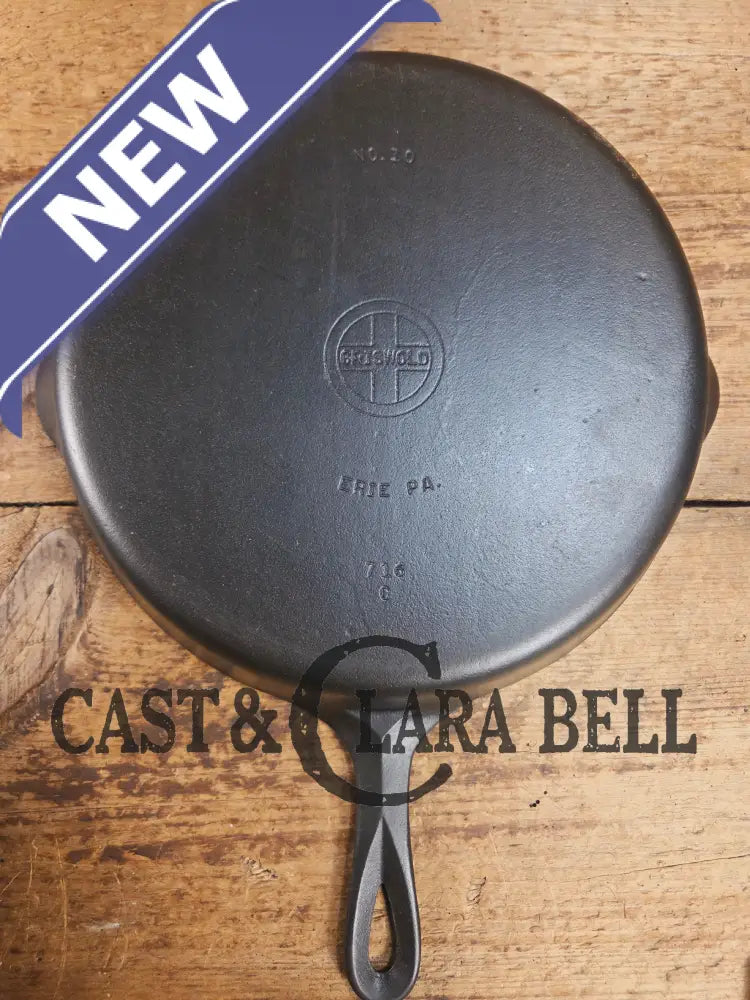 Big 1940βs Griswold #10 Skillet with Small Block Logo and Heat Ring 716. Fantastic every day pan Getting harder to find