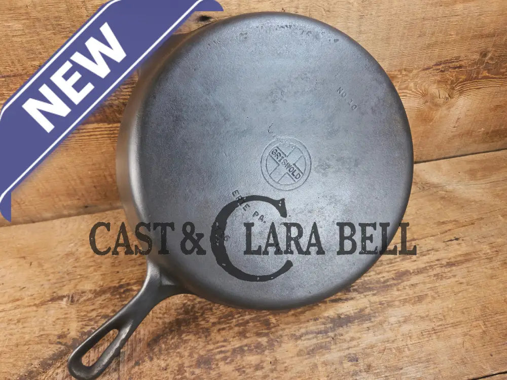 Big 1940βs Griswold #10 Skillet with Small Block Logo and Heat Ring 716 S. Fantastic every day pan Getting harder to