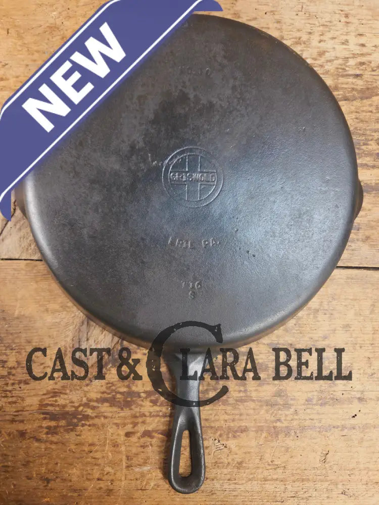 Big 1940βs Griswold #10 Skillet with Small Block Logo and Heat Ring 716 S. Fantastic every day pan Getting harder to