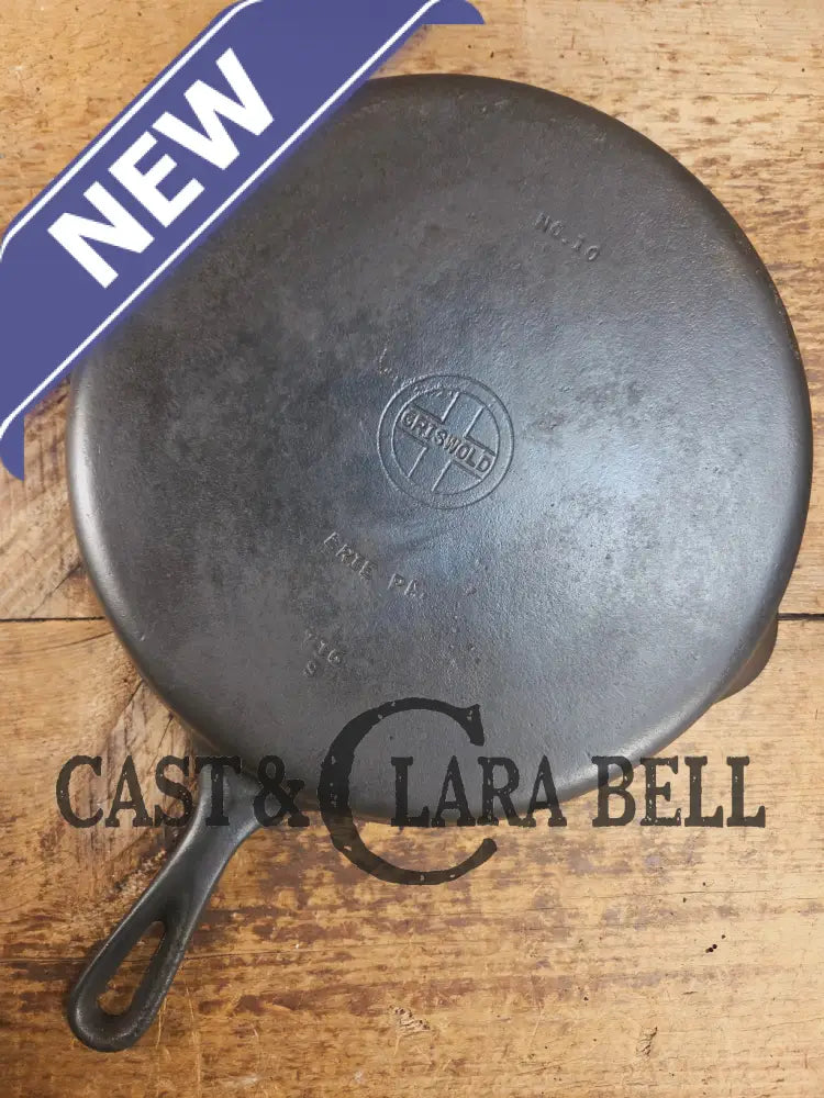 Big 1940βs Griswold #10 Skillet with Small Block Logo and Heat Ring 716 S. Fantastic every day pan Getting harder to