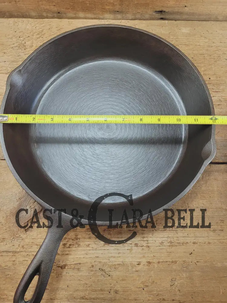 Big bacon skillet! Beautiful 1930’s Lodge #10 Cast Iron Skillet with 3 Notch Heat Ring.