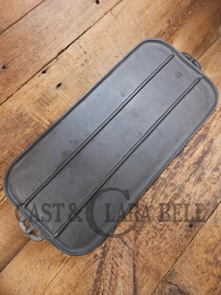 BSR Birmingham Stove and Range #8 Raised Number Cast Iron Griddle. Perfect camp griddle! Griddle