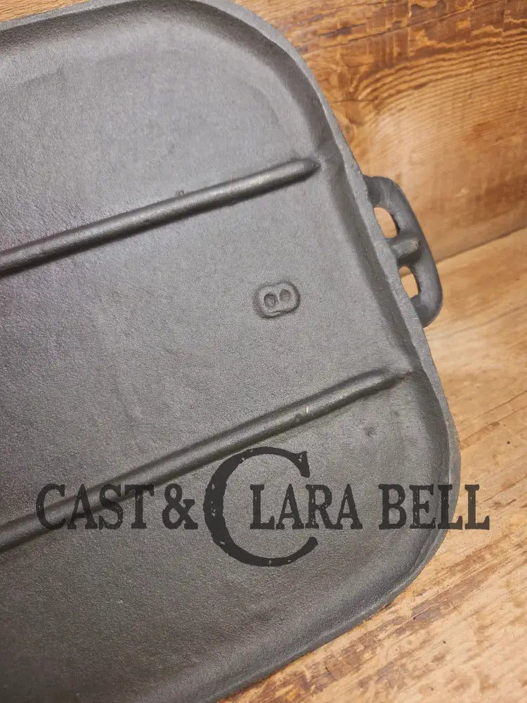 BSR Birmingham Stove and Range #8 Raised Number Cast Iron Griddle. Perfect camp griddle! Griddle