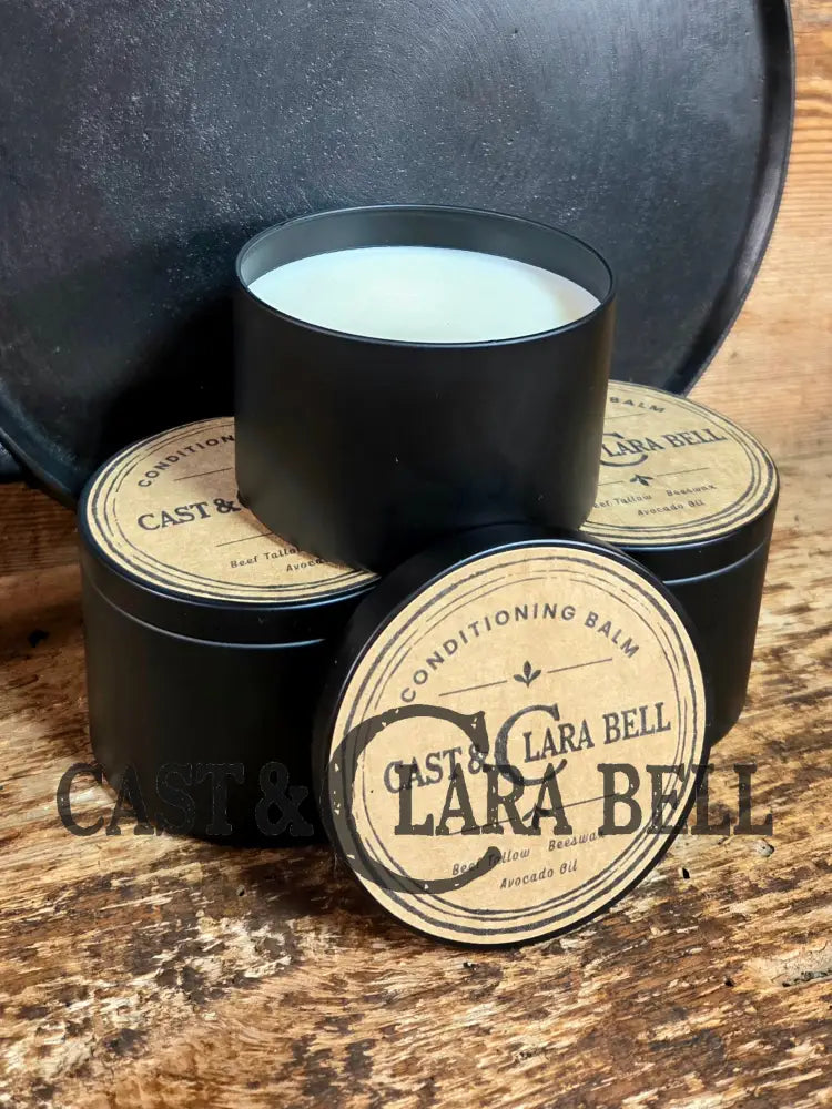 Cast Iron Conditioning Balm (6 oz - Medium) One Medium Tin (6 Oz total) Merchandise