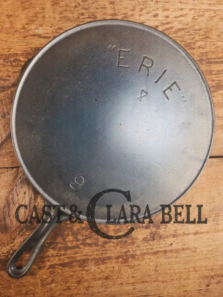 Cheers! Rare #9 Erie 2nd Series βChampaign Glassβ cast iron skillet. No often see and gorgeous! - Skillet