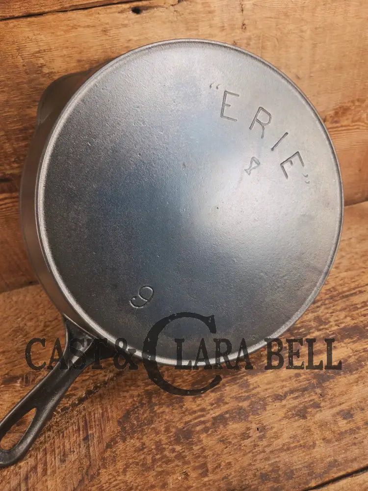 Cheers! Rare #9 Erie 2nd Series βChampaign Glassβ cast iron skillet. No often see and gorgeous! - Skillet