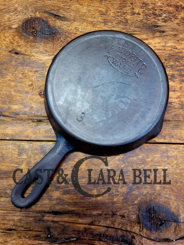 Priced To Sell! Classic Egg Skillet! 1920’S Favorite Piqua Ware #3 Skillet 3
