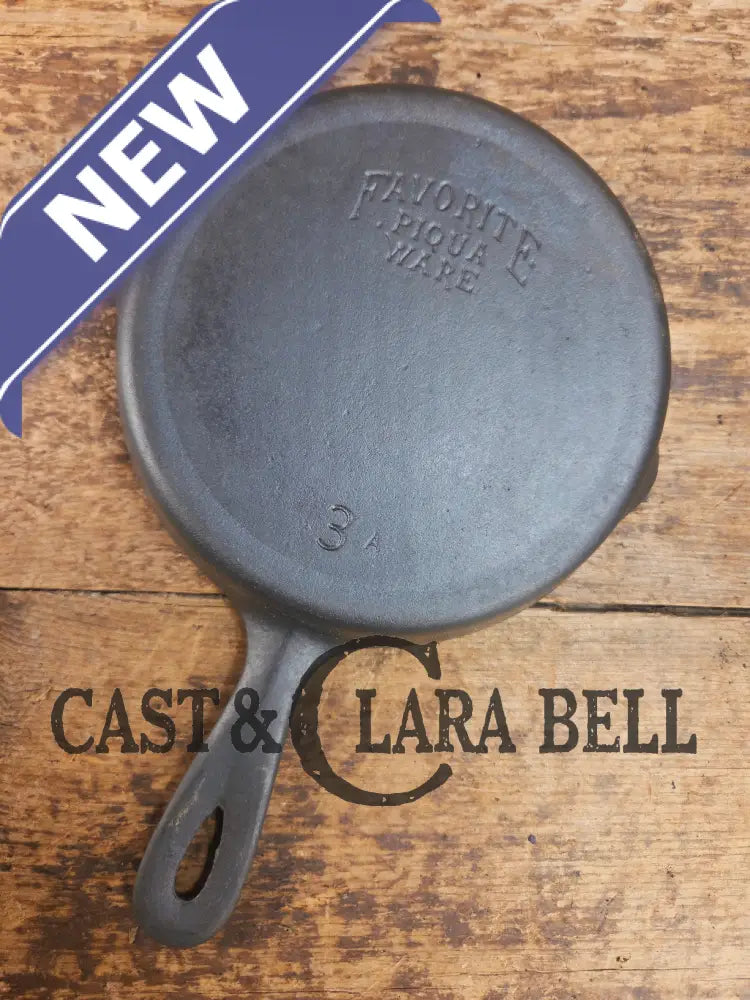 Classic Egg Skillet! 1920βs Favorite Piqua Ware #3 Skillet 3 A Skillet