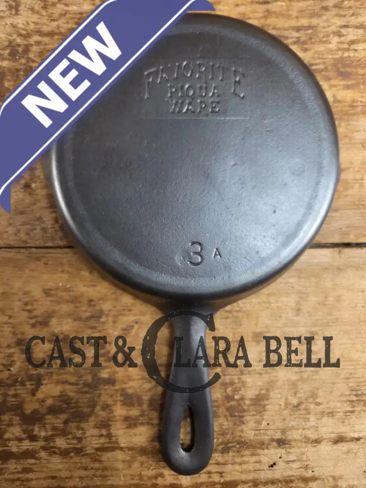 Classic Egg Skillet! 1920βs Favorite Piqua Ware #3 Skillet 3 A Skillet