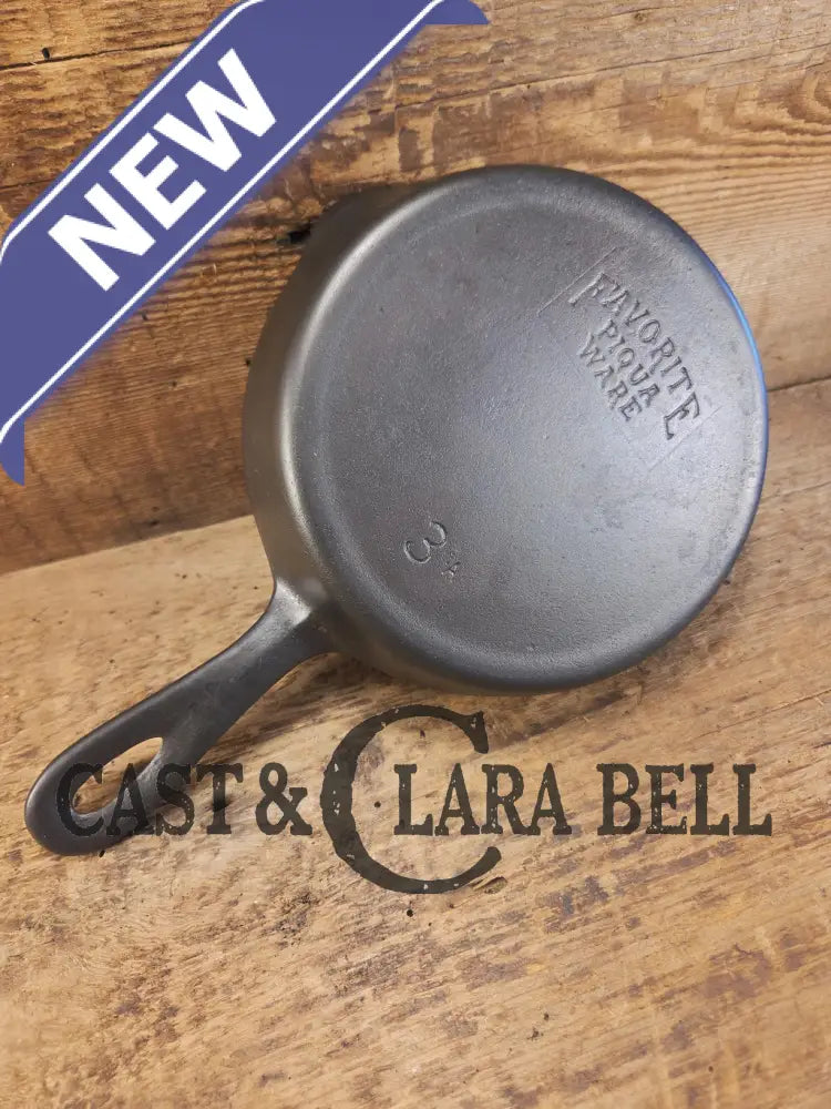 Classic Egg Skillet! 1920βs Favorite Piqua Ware #3 Skillet 3 A Skillet