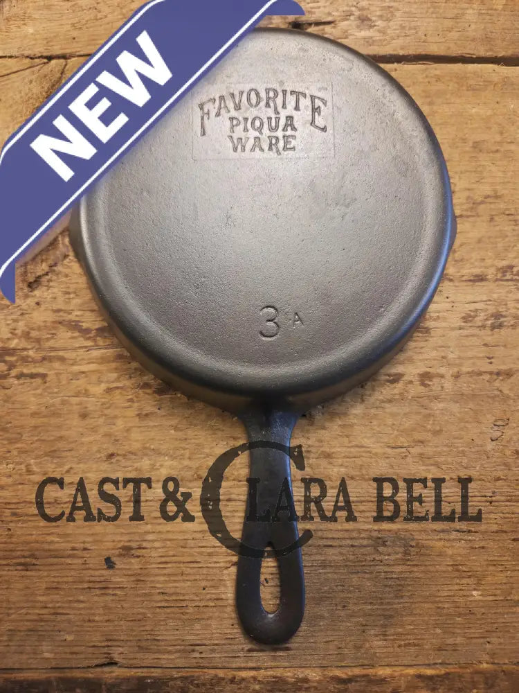 Classic Egg Skillet! 1920βs Favorite Piqua Ware #3 Skillet 3 A Skillet