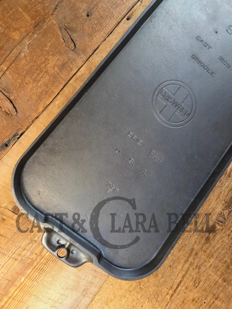 Classic Griswold #9 Large Block Long Griddle 746 B. Perfect for pancakes by the campfire or in your gourmet kitchen!